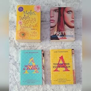 Catchy Hopkins book, Prettiest, Alphas novels, Lisi Harrison, set of 4 books.